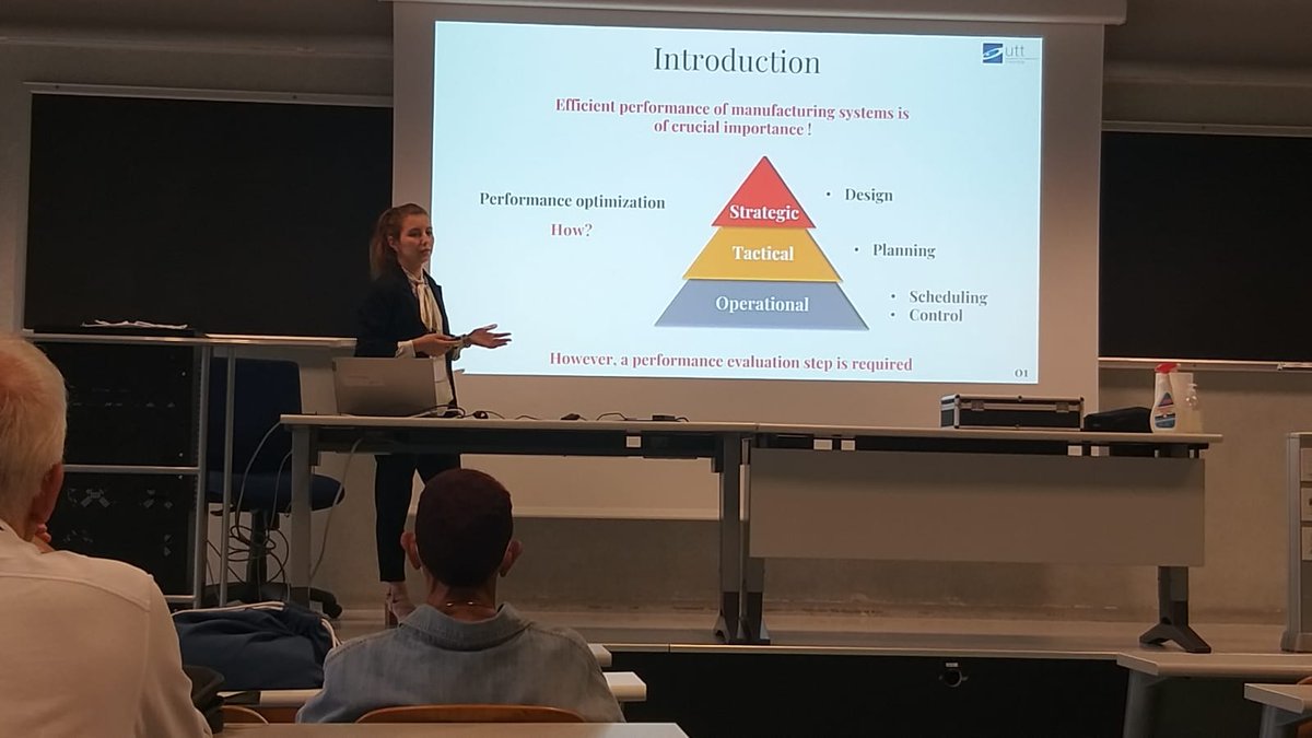 PapainEric's tweet image. #ODS2022, #DiscreteOptimization
Day three of the conference #ODS2022
@yasminealaou from @UTTroyes, @OPTA_LP presenting his work on Throughput evaluation of large series-parallel production lines: a fast and efficient approach Time, a joint with @YassineOuazene and @f_yalaoui.