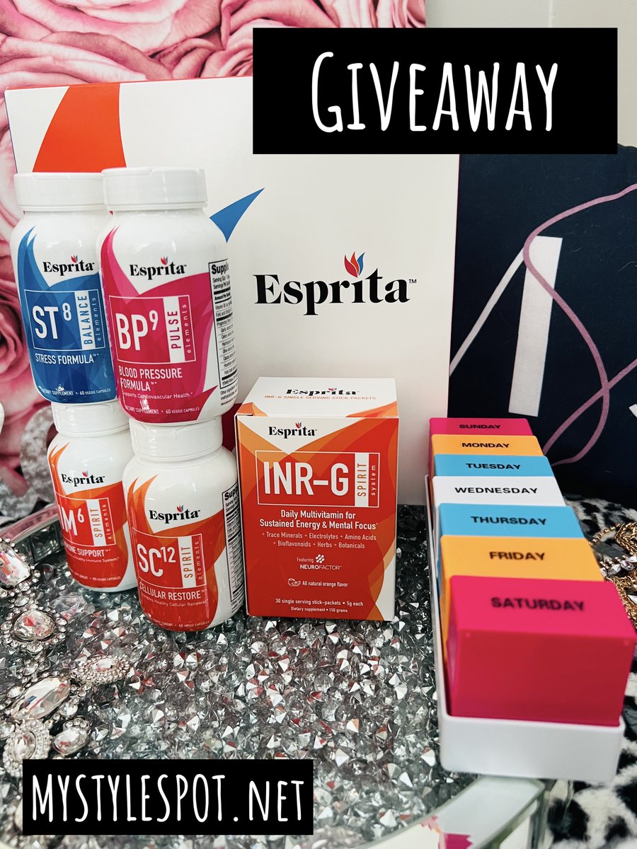 ladyboarder9669's tweet photo. RT! #GIVEAWAY: Enter to #Win Esprita Immune Support, Multivitamin, Cellular Support Supplements for Stress - 3 WINNERS! #immune #immunity #Esprita #stress #reducestress #cellularsupport #healthyliving #health #hearthealth #bloodpressure https://t.co/g0KYlpHCgm https://t.co/whJkAJyRF5