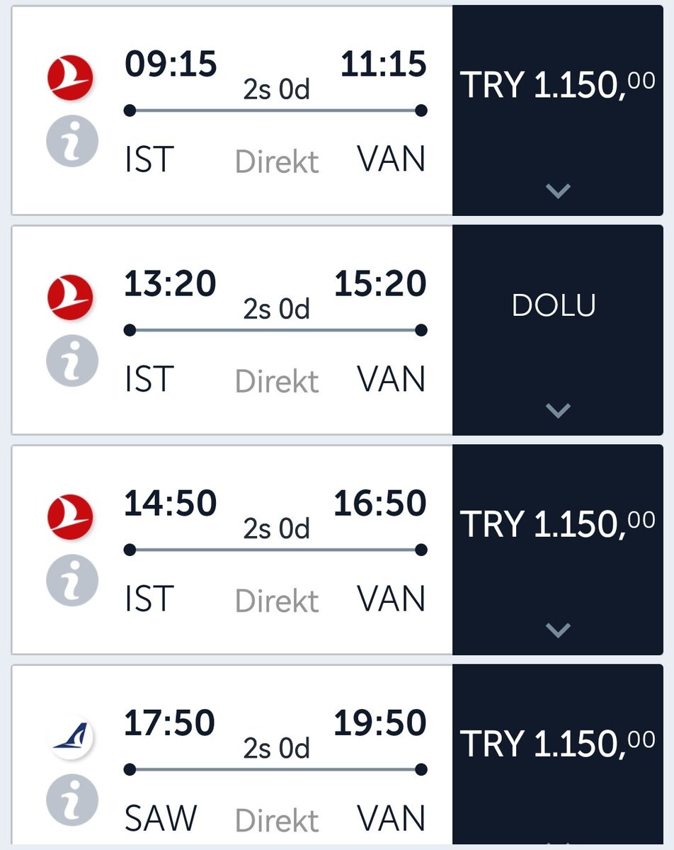 SORU:İç hat tavan fiyatı ne demektir?

İç hat tavan fiyatı, havayollarının WEB veya MOBİL kanalları üzerinden alınan,EKONOMİ SINIFI, AKTARMASIZ ve TEK YÖN biletler için belirleyebilecekleri en yüksek bilet fiyatıdır.

Şu an 1150 TL olan bu limit, SHGM tarafından denetlenmektedir.