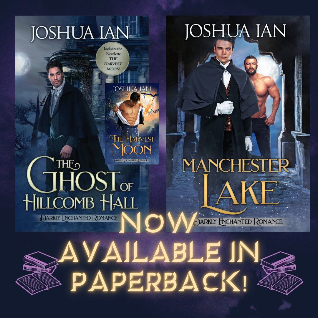 My Darkly Enchanted series is in paperback! All entries w/ The Harvest Moon incl in The Ghost of Hillcomb Hall. Now on Amazon &amp; other retailers to follow soon! Go 'head, get your spook on!
books2read.com/hillcomb
books2read.com/manchesterlake
#booktwt #books #historicalromance #gothic