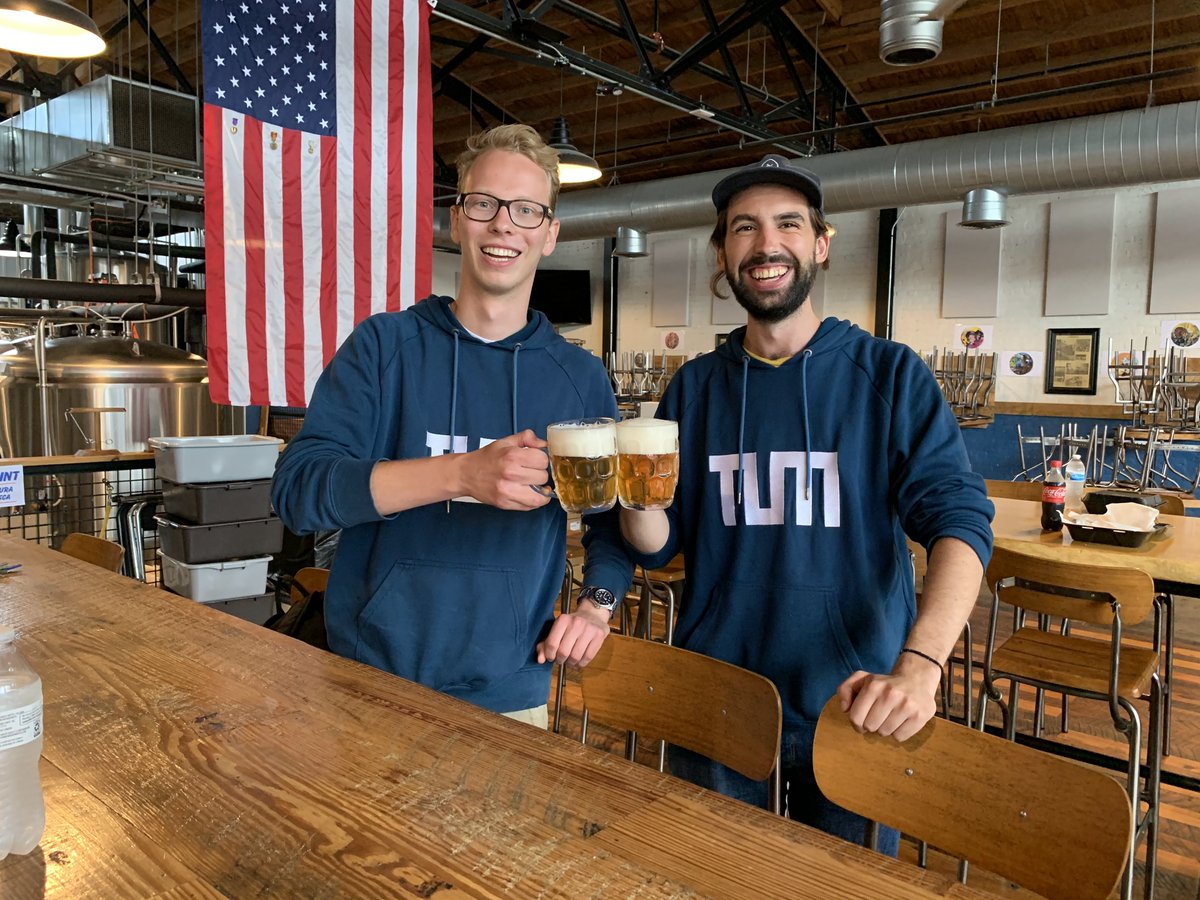 VTFoodScience's tweet photo. It's that time of the year for our Practical and Theoretical Brewing exchange! Our 2022 cohort of students from @tumuenchen @weihenstephan 🇩🇪 are here in Blacksburg! https://t.co/7wEWuh5f0z