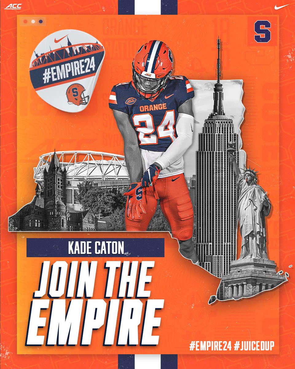 kade_caton's tweet photo. @Commit2Cuse ❤️ Thank you! I know this place well!🍊🟠🔵 @CuseFootball  #oitnf #EMPIRE24 @ByrnesFootball https://t.co/kfrjQlVPCy