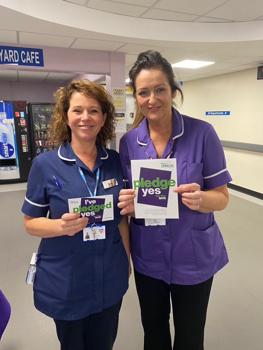 NorthernUNISON's tweet photo. Great to see so many members Pledge YES for the NHS today at North Tyneside Hospital! #PledgeYes
If you work in the NHS Pledge YES now at https://t.co/cwqBCSpcZG
#NHSpay https://t.co/xWNEDdRBBu