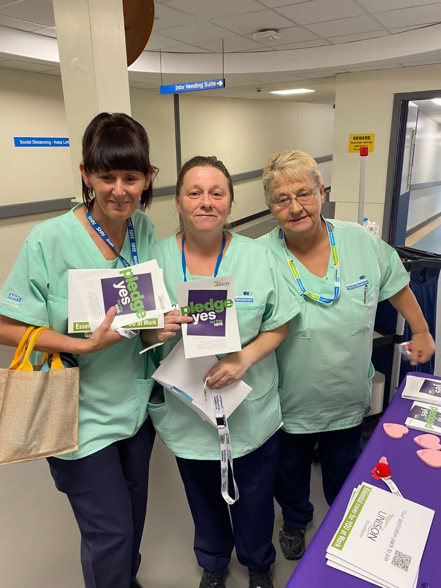 NorthernUNISON's tweet photo. Great to see so many members Pledge YES for the NHS today at North Tyneside Hospital! #PledgeYes
If you work in the NHS Pledge YES now at https://t.co/cwqBCSpcZG
#NHSpay https://t.co/xWNEDdRBBu