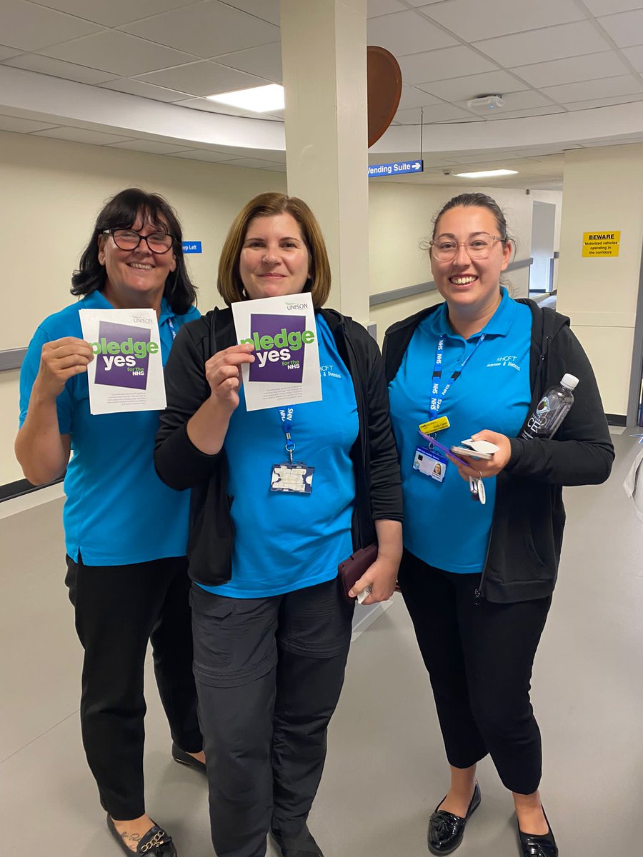 NorthernUNISON's tweet photo. Great to see so many members Pledge YES for the NHS today at North Tyneside Hospital! #PledgeYes
If you work in the NHS Pledge YES now at https://t.co/cwqBCSpcZG
#NHSpay https://t.co/xWNEDdRBBu