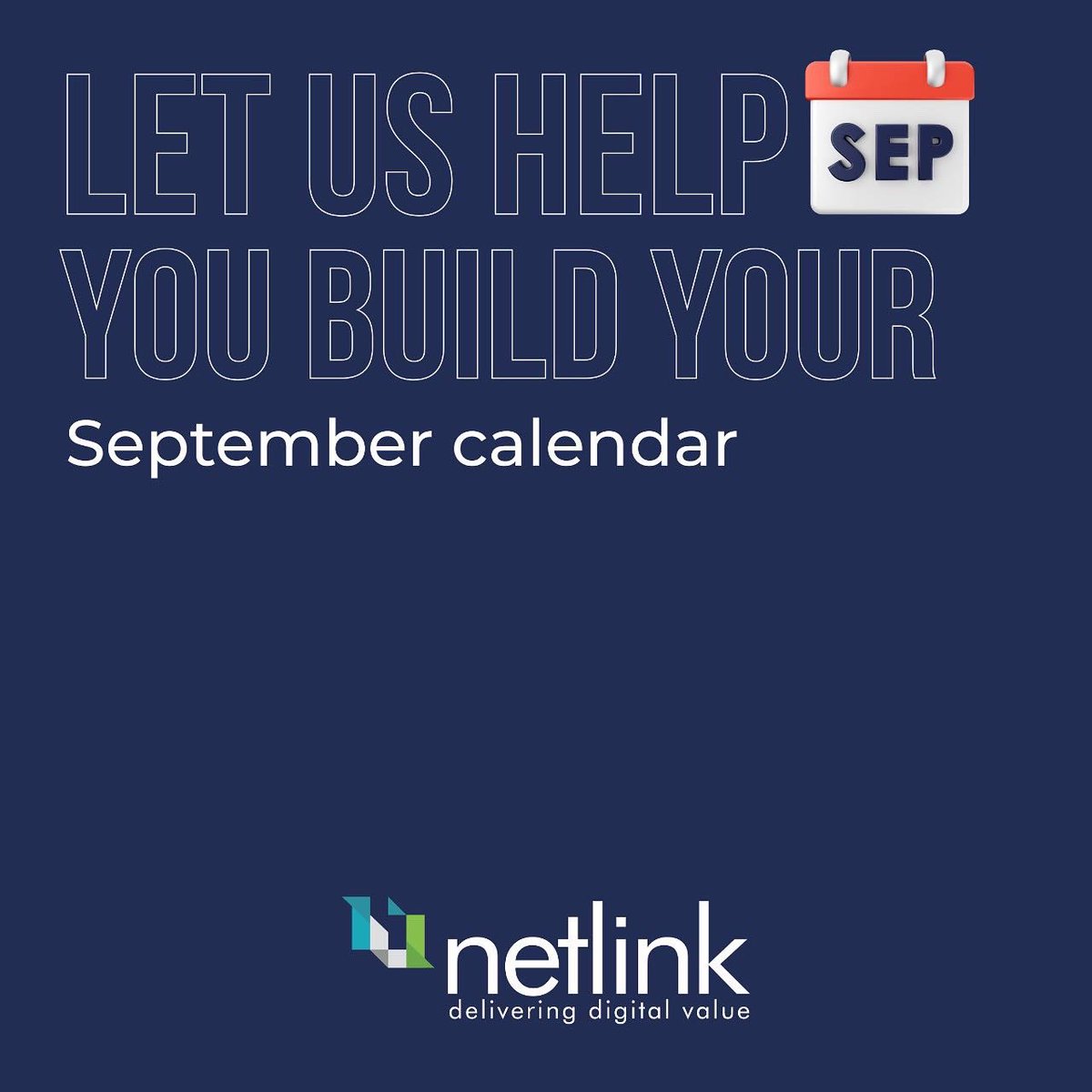 Netlink96's tweet photo. Don't miss out on any of the important days in September - they are crucial for organic growth!
#Netlink #Digitalmarketingagency #SocialMediMarketing #Septembermonth #Septemberimportantdays #Septemberimportantdates #septembercalendar #Importantdays #importantdaysofmonth https://t.co/mLDdMO6VFP