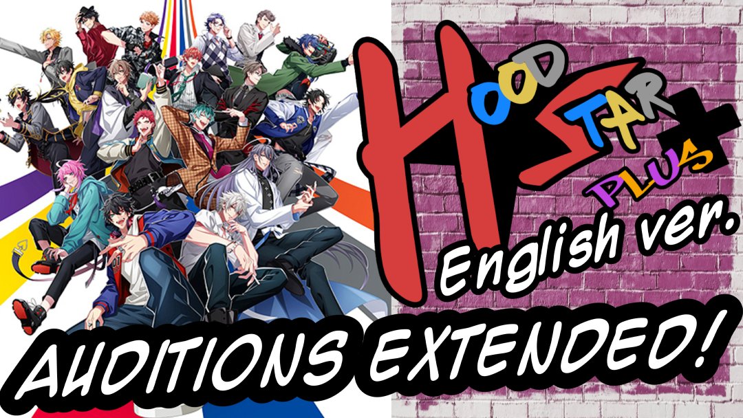 BlackLightSugar's tweet photo. ‼ Open auditions for #HOODSTAR_EN have been extended to OCTOBER 9th!

🎤Google Form: https://t.co/gpIQh6EnoI
🎤CastingCall: https://t.co/CXvXASnFDN

We look forward to hearing your rhymes🔥
#hypmic #HypnosisMic #ヒプマイ5周年 #ヒプマイ #voiceactor #voiceacting https://t.co/xSEOvWBLgC