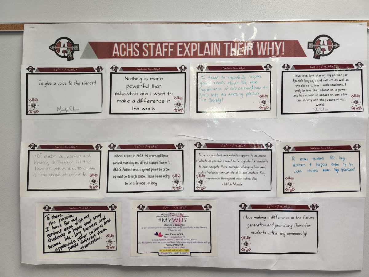 BrianWalter87's tweet photo. @Sequoits staff sharing their "why" as a tangible reminder and reinforcement. Love this idea! @J_Renaissance https://t.co/45bnaHrJuM