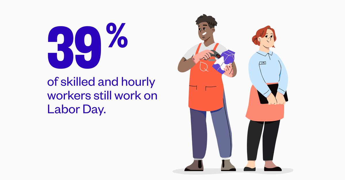 Labor Day weekend is so close! ☀️🌭🍔 Remember to appreciate all workers - especially those who have to work on Monday. #LaborDay