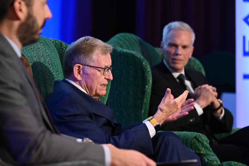 WVaChamber's tweet photo. "We're a small state, but we've discovered that in our smallness comes great strength."  

A terrific fireside chat at the #WVBusinessSummit with leaders taking action in our state! https://t.co/pDrlc9KOYf
