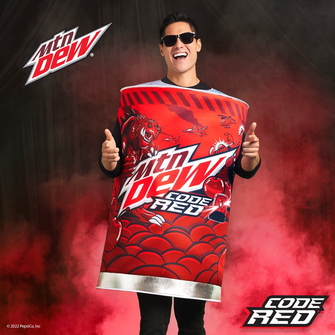 SpiritHalloween's tweet photo. Who’s thirsty for Halloween? Tag who needs this @MountainDew flavor in their life. Online only while supplies last: https://t.co/Lh7zYV2PI6 https://t.co/enlahWv3ui