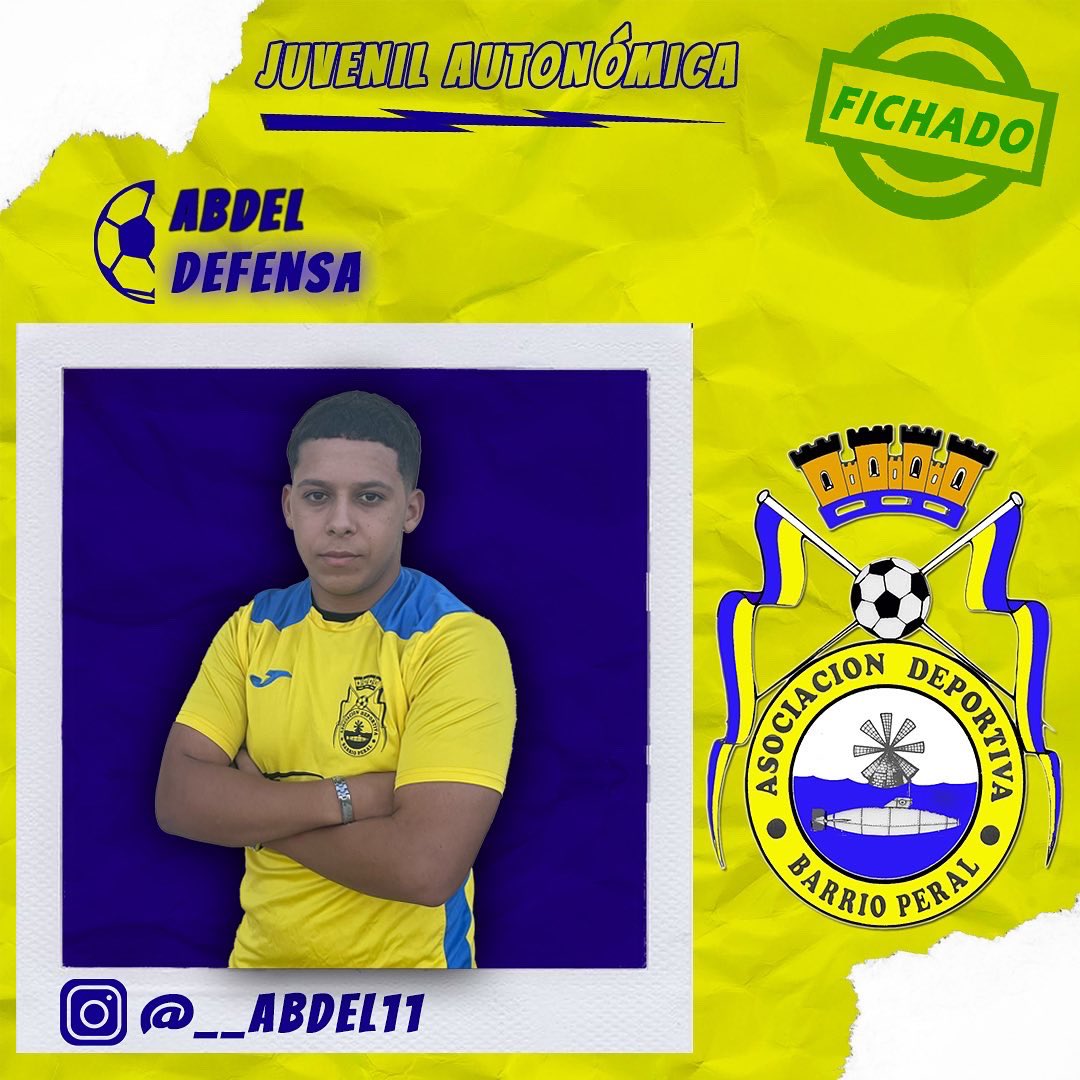 ADBarrioPeral's tweet photo. 🚨OFICIAL⚠️
📝 FICHAJES ✅
💣 Anunciamos DOS fichajes para el equipo de @Angel_F_92 💥!!
👉🏼 #Sito - Delantero 🎯
👉🏼 #Abdel - Defensa 🛡
📝 Ambos se unen al ilusionante proyecto de la @adbarrioperal ⚽️
#QueremosContarContigo 🤜🏼🤛🏼
#ForzaBarrio 💙💛 https://t.co/ZcMegXgssc