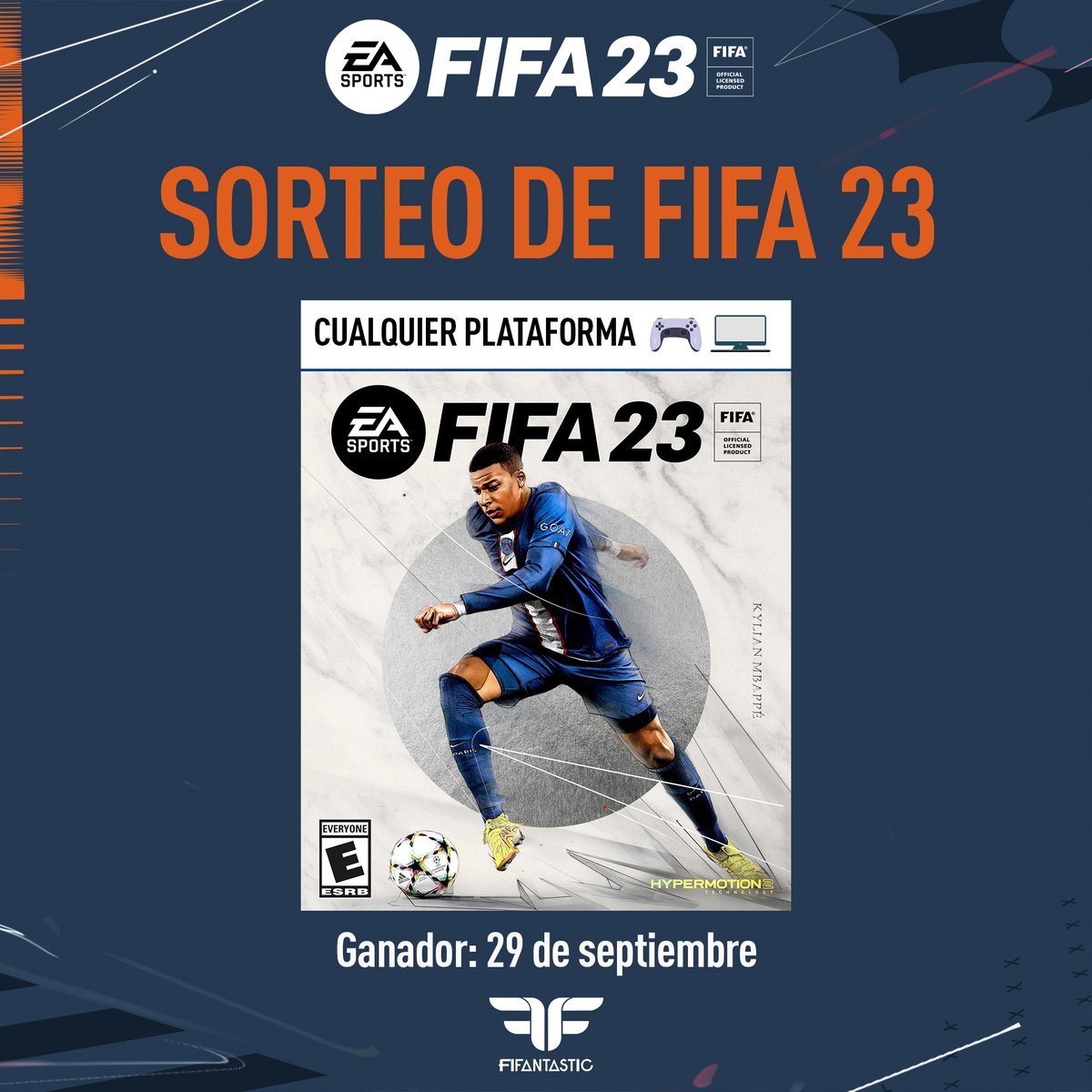 📣¡SORTEO DE #FIFA23! 📣 Queremos celebrar con vosotros el próximo lanzamiento del juego, sorteando una copia para cualquier plataforma 🎉🙌

Para participar:

- Follow + RT 🔁

¡Mucha suerte a tod@s! 🍀