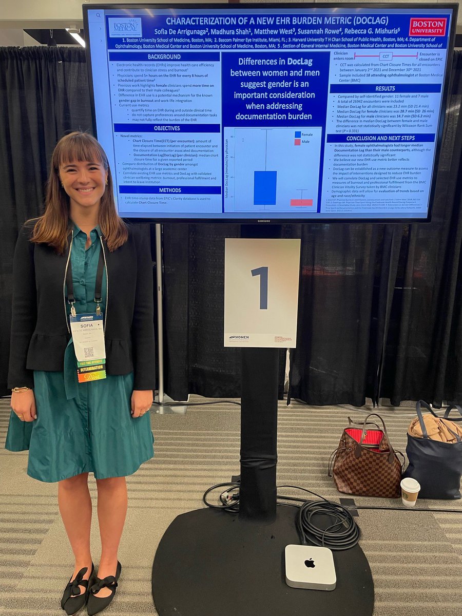 SDeArrigunaga's tweet image. Had the most inspiring weekend at @WIO_WomenInOpht 🤩. I presented our research on EHR #documentationburden under the mentorship of one of my ophthalmology heroes @SusannahRoweMD. Loved reconnecting with friends and making new ones! #WIO2022 #OphthoTwitter  #Latinous