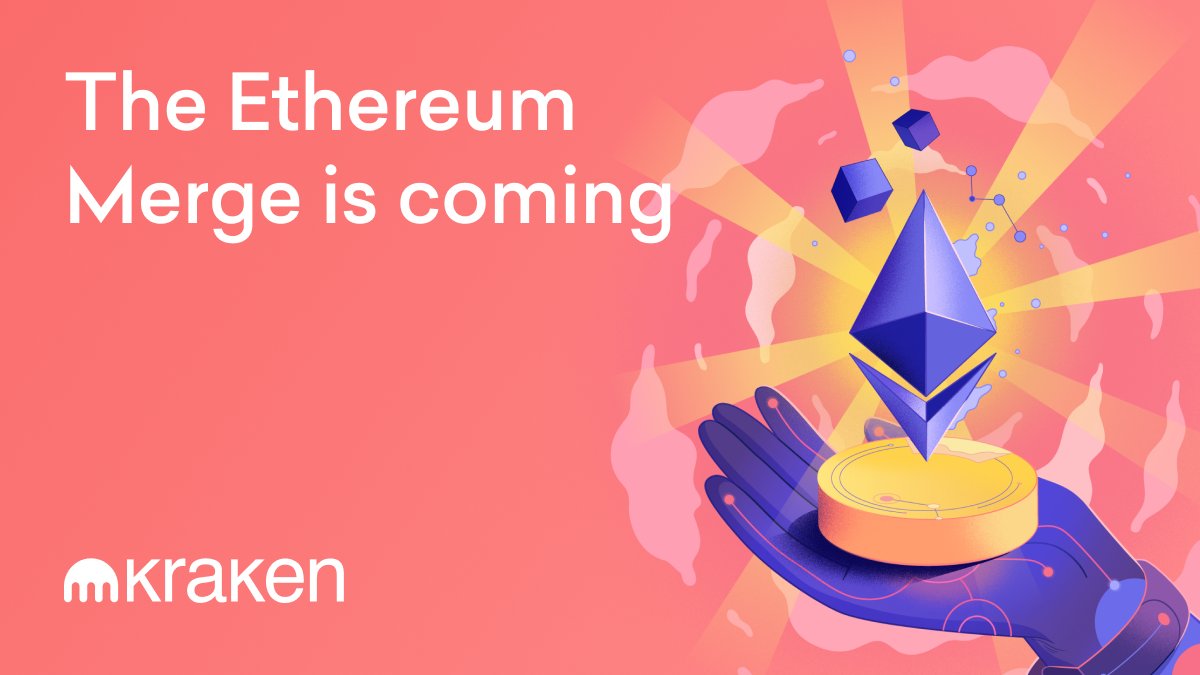 krakenfx's tweet photo. “The Merge” is coming 🛣

Here's what Kraken clients need to know:

🔒 Your assets will remain safe as always 
😎 No action is required on your part
✅ Ethereum PoS will retain the $ETH ticker

Learn more about the #Ethereum Merge in our blog: https://t.co/RVTjYyHZGU https://t.co/f1NQr2S3Jt