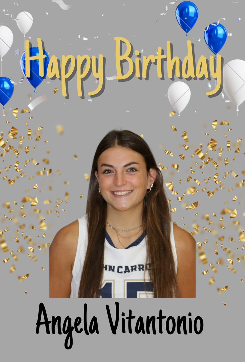 Join us in wishing junior Angela Vitantonio a very Happy Birthday!! Enjoy your day!🎊🏀