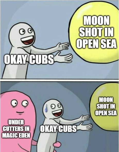 OkayCubs_NFT's tweet photo. #opensea
#magiceden
#NFT
#Derivative
#CUBS
#OkayCubs
#OkayBears 
#WAGBO
#WAGEH https://t.co/nGmm3r3RdC