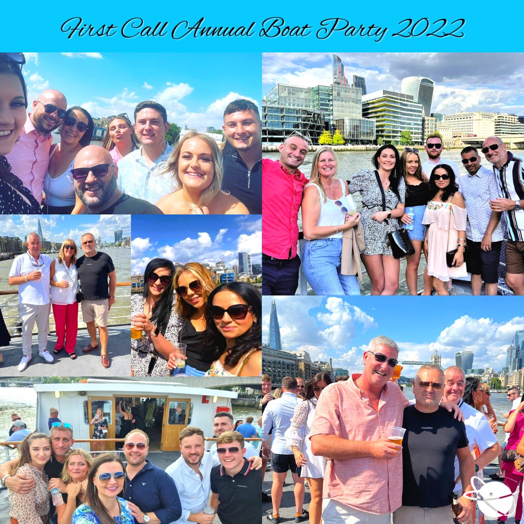 FirstCall_CS's tweet image. Amazing time at our annual summer boat party on the River Thames. Looking forward to our next party!🥳
We’re looking for great people to join our First Call Team who is passionate to work hard and have fun!