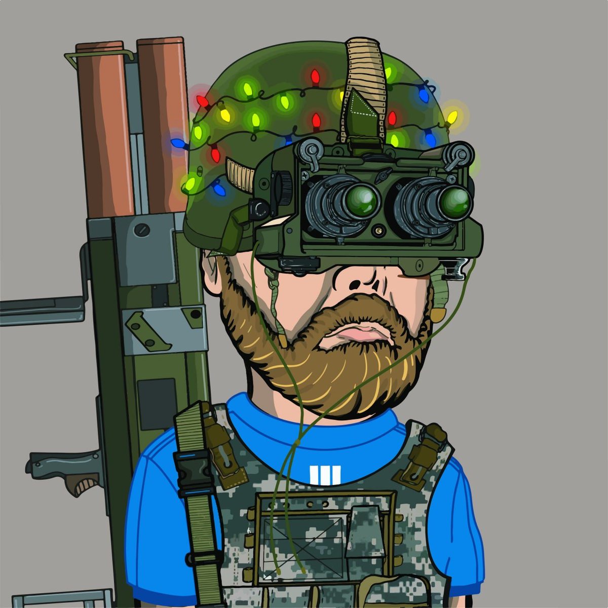 Forget 3D glasses, #APOCNFT has AN/PVS-5A Night Vision Goggle's and grade 2 military helmets with Christmas lights to boost moral, a very rare trait that allows you to keep spirits high in your custom #NFT  bunker's

Join our Discord before it's too late:
discord.gg/ApocNft