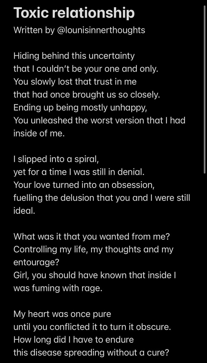 Toxic relationship #poem #poetry #relationship #toxicrelationship #art #lyric #poetrycommunity #love #single