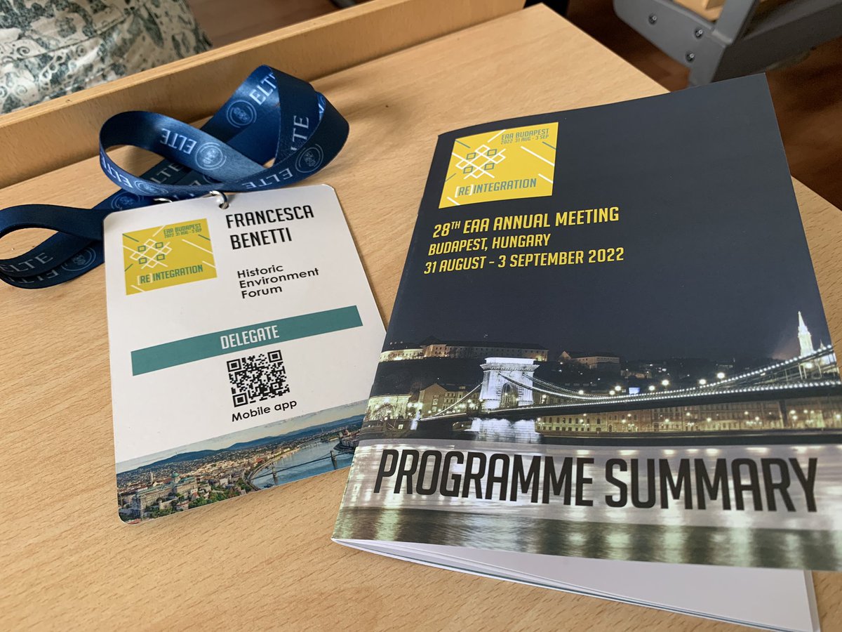 f_ben87's tweet photo. Great to be at #EAA2022, see a lot of old friends and hear about new interesting research! Looking forward to #s286 tomorrow on ‘#PublicArchaeology and sites of #conflict’
@BeccaPeixotto https://t.co/9gX3PuNV1c