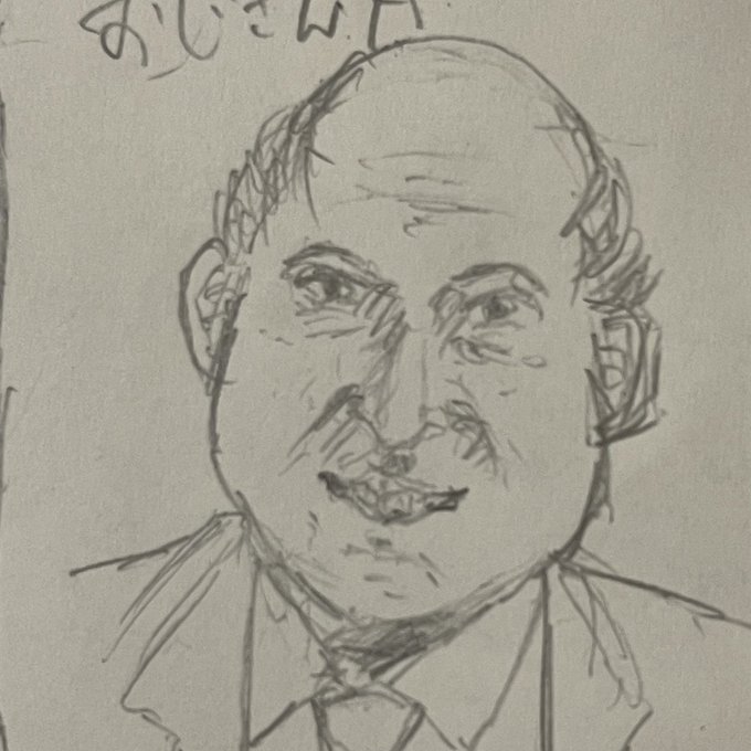 おじさん描くの楽しい 
