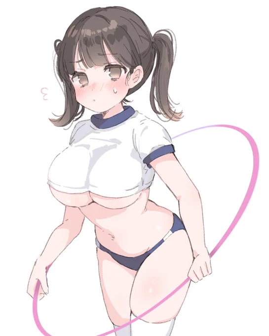 むちむちフラフープ女子 