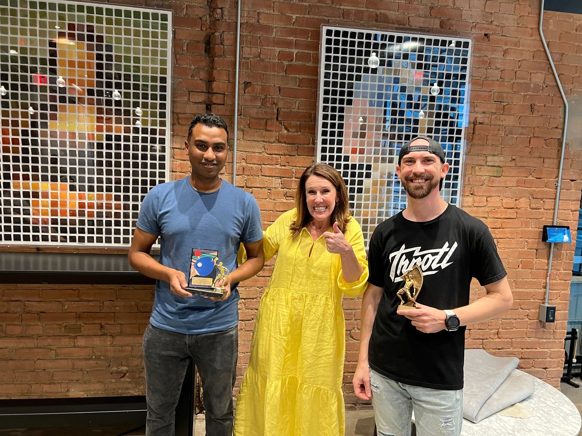 The competition was fierce!!! Our Ping Pong tournament went 6 rounds but Matt Tucker squeaked a victory over Yesh Nadella to be named this year's champion and gets bragging rights for a year. Thanks to all who participated and special thanks to Matt McHatton for facilitating.