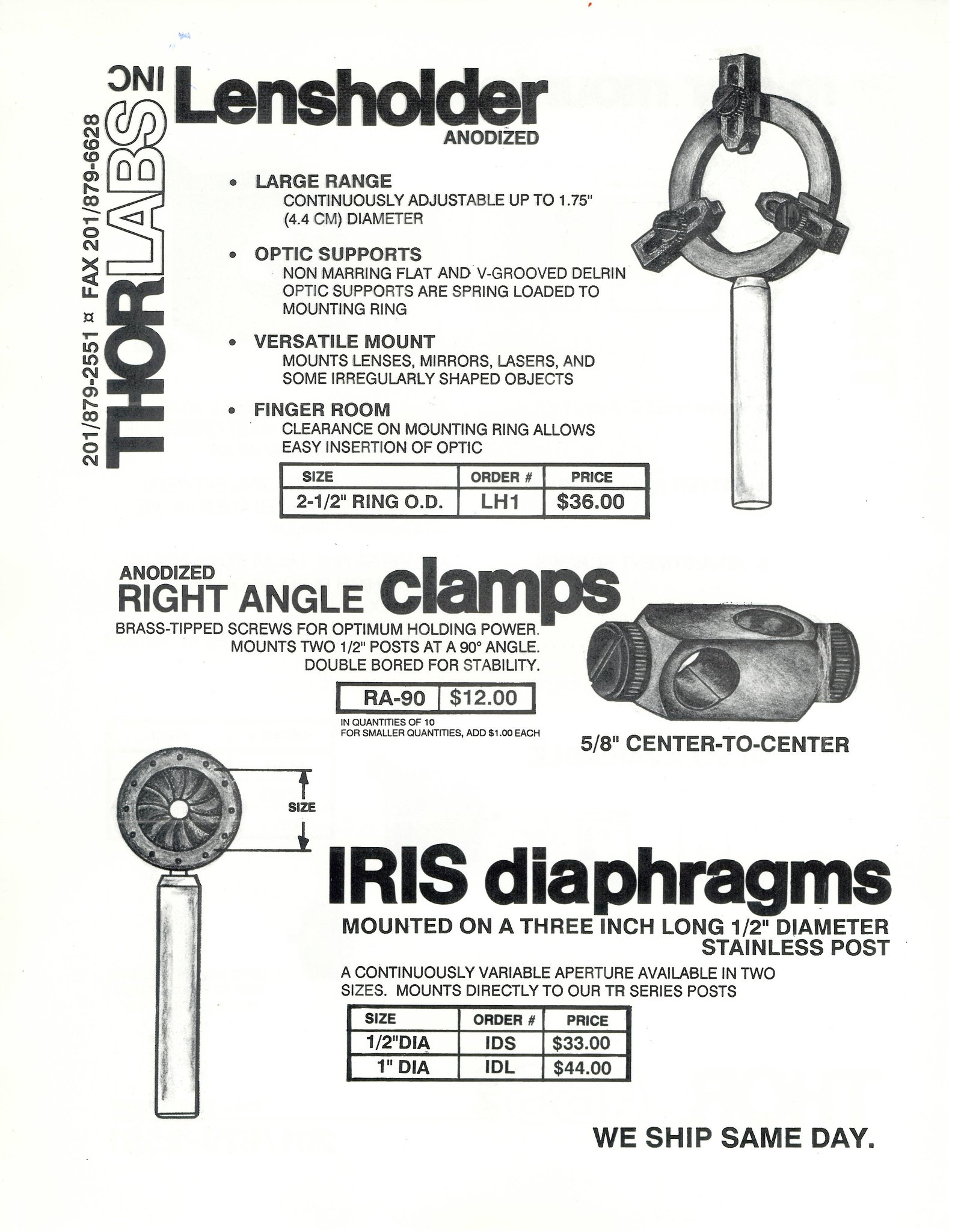 Thorlabs on Twitter "The first Thorlabs catalog was published in 1989
