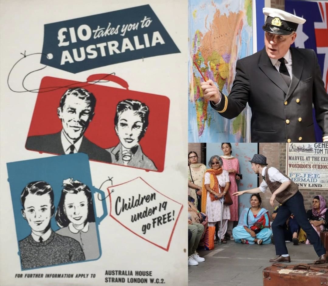We are travelling to Adelaide today for the 2nd part of our Ten Pound Poms project. Following our performances in Tilbury we head to the #SouthAustralianMaritimeMuseum Shows 8th - 10th Sept.
Co-commission <a href="/essex_cdp/">Essex Cultural Diversity Project</a> &amp; <a href="/CreativeEstuary/">CreativeEstuary</a> #HistoryTrustofSouthAustralia