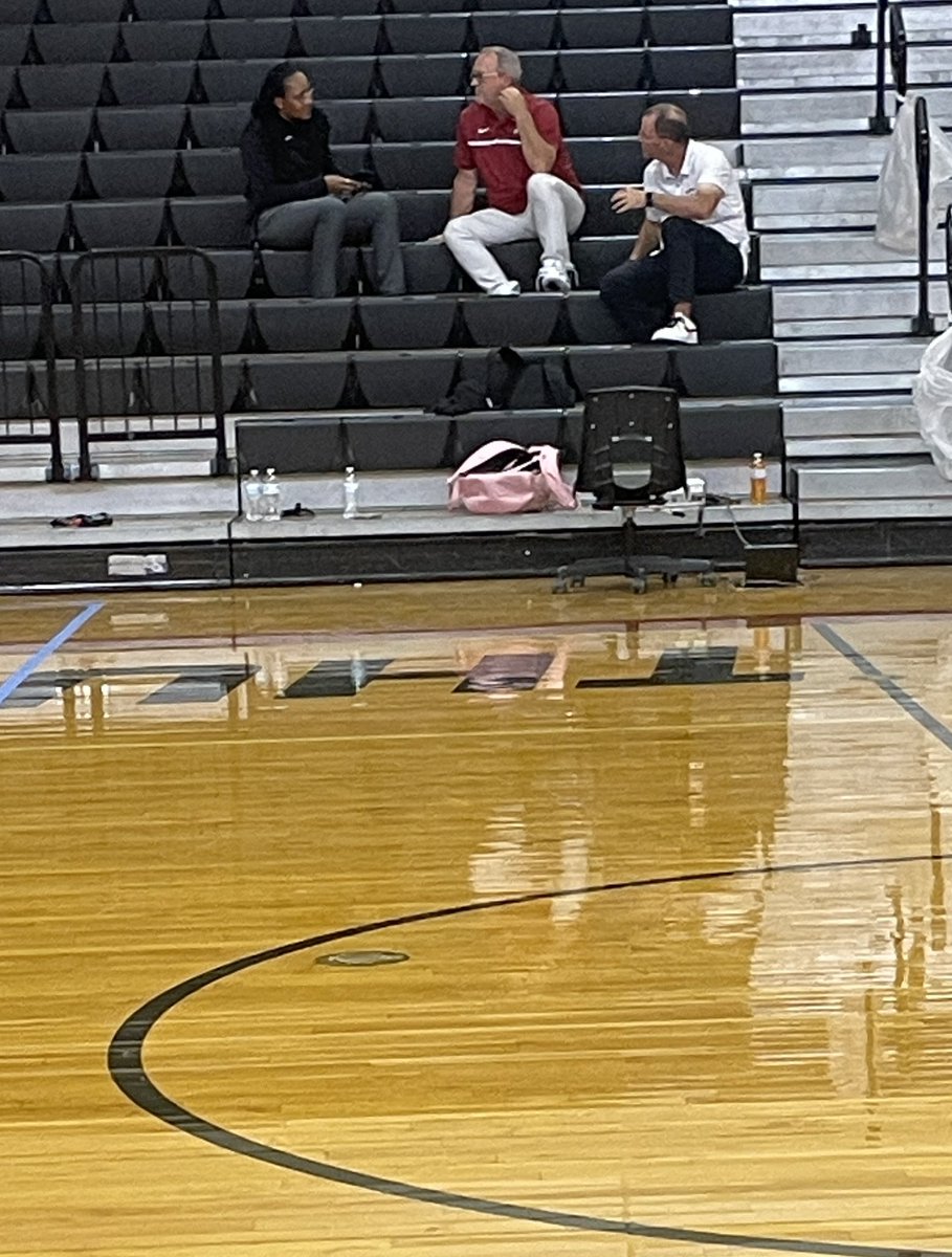 Big thanks to <a href="/coachneighbors/">Mike Neighbors</a> and the <a href="/RazorbackWBB/">Razorback Women's Basketball</a> staff for checking us out this AM!