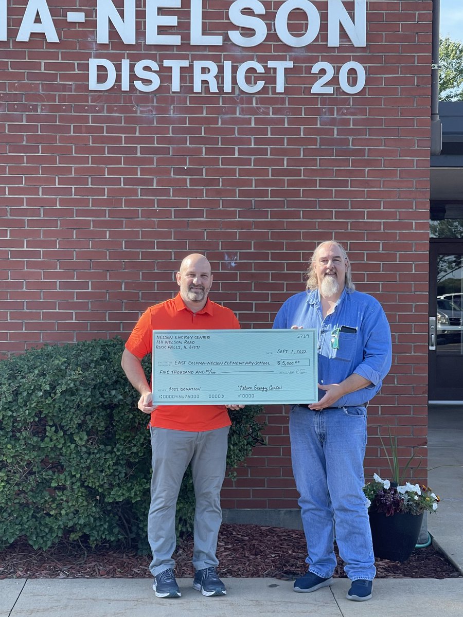 ECNPrincipal's tweet photo. Thank you Nelson Energy Center for the donation! https://t.co/AmdNetOF3H