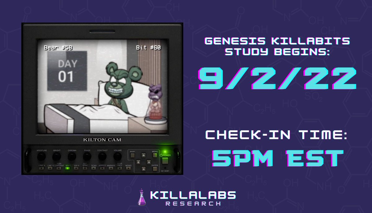 killabearsnft's tweet photo. 1/2 Pack your bags Killas!
We’re going on a 'Stake-Cation' 🏝☀️
We've just been informed by Mr. Bearington (CEO of @killalabs) that your Genesis Killabits study begins tomorrow!
See you at the Kilton!
NOTE: Please only trust announcements from @killabearsnft and @killalabs https://t.co/4RlgtJiU8B