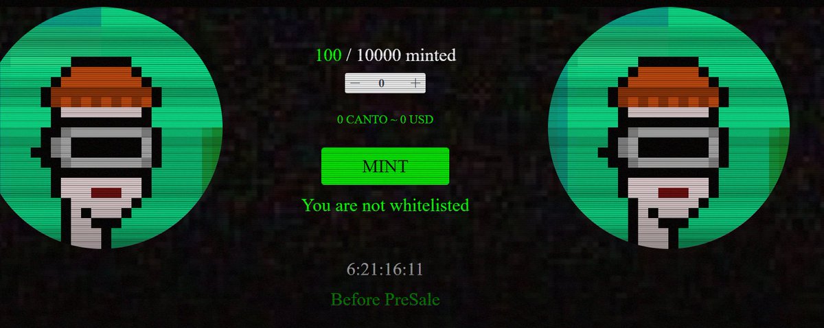 CantoPunks_'s tweet photo. Any interaction with this tweet will be considered for WL.
Check if your transmitted addresses have been accepted.
https://t.co/fSPFaTlhB8
#CantoPunks $canto #NFT #Punks https://t.co/qMFqHtxqS8