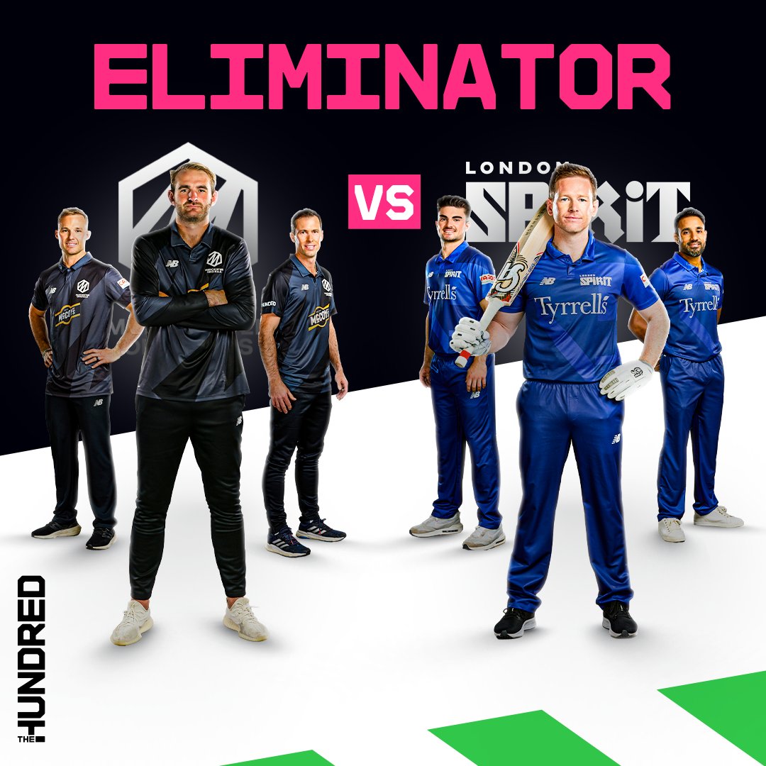 🟢 Southern Brave vs Trent Rockets 🟡
⚫️ Manchester Originals vs London Spirit 🔵

Which two teams will advance to #TheHundred final?