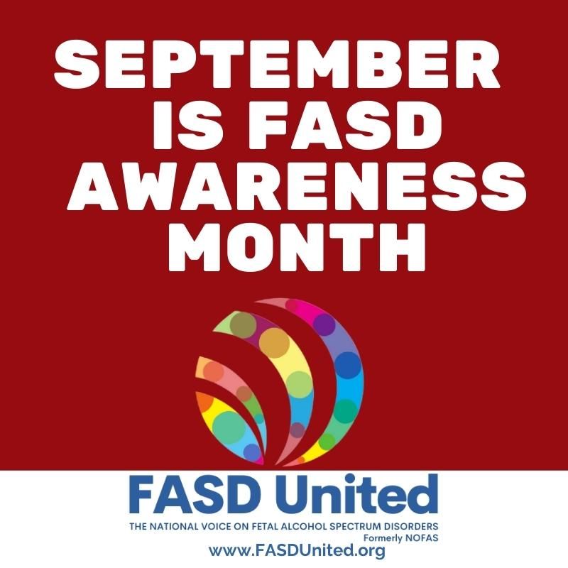September is FASD Awareness Month! Let's Advocate, Support, Raise Awareness and Build Community.   For more info on how you can join us in celebrating FASD Awareness Month, go to fasdunited.org/fasdmonth

#FASD #FASDAwareness #FASDMonth #Neurodiversity #FASDAwarenessMonth