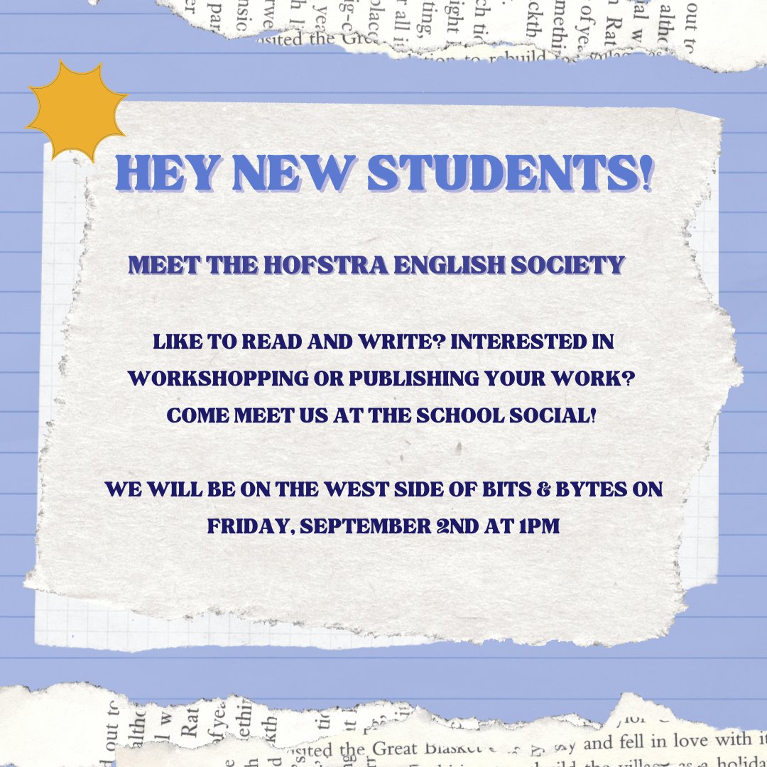 Hofstra English Society tweet media