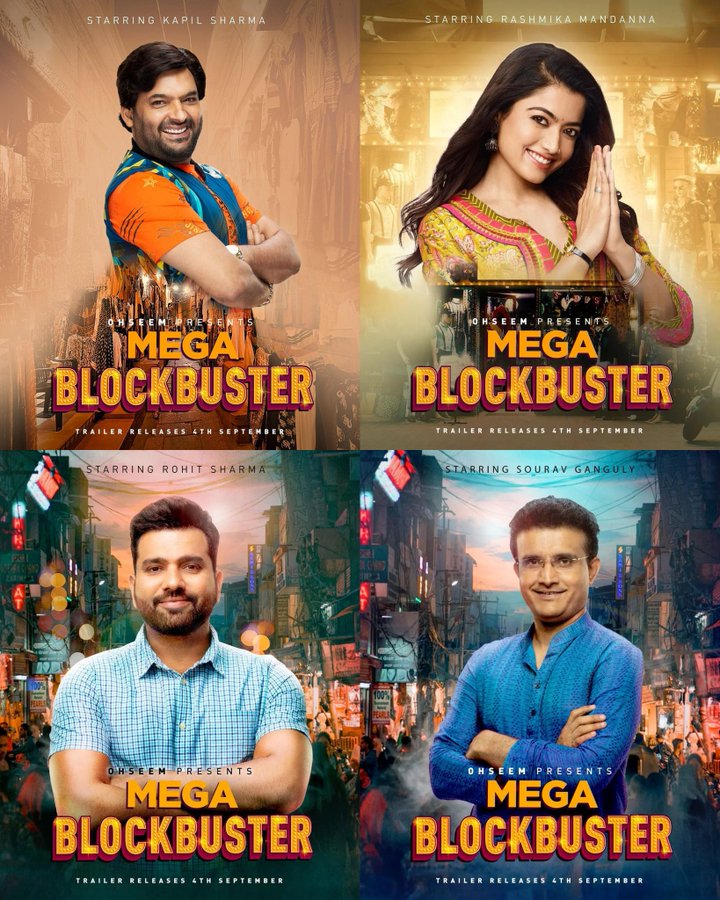 Sourav Ganguly, Rashmika Mandanna, Rohit Sharma come together for Mega  Blockbuster. Movie or ad? - Movies News