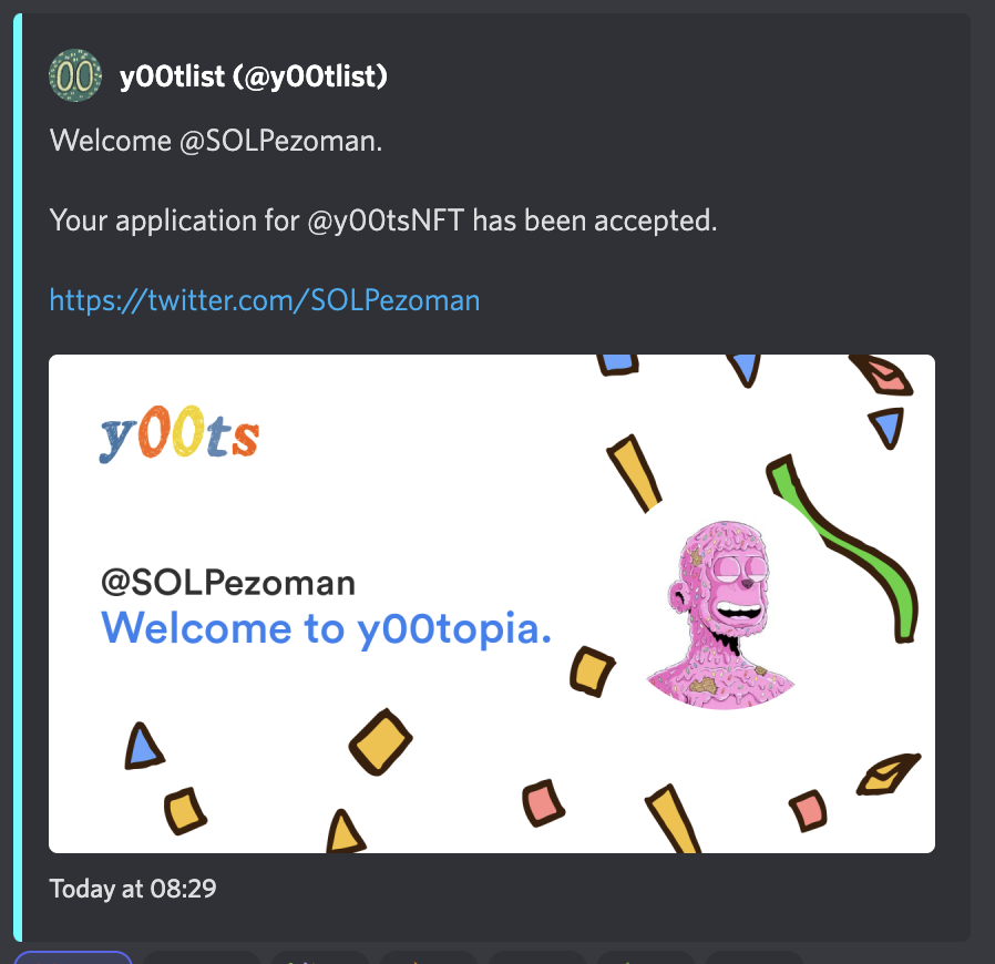 pezo_sol's tweet photo. LETS FUCKING GOOO!! @frankdegods @y00tlist so fucking excited to join you guys!!!! https://t.co/a7tHYcAbRU