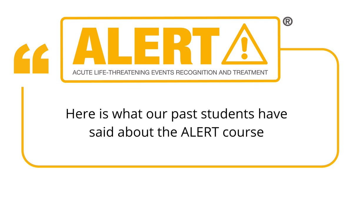 ALERT Course tweet media