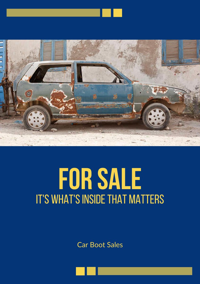 jfelipepedroza's tweet photo. @OneMinuteBriefs 
#carbootsales
Doesn't drive, but it's what's inside that matters. https://t.co/admoZjKicQ
