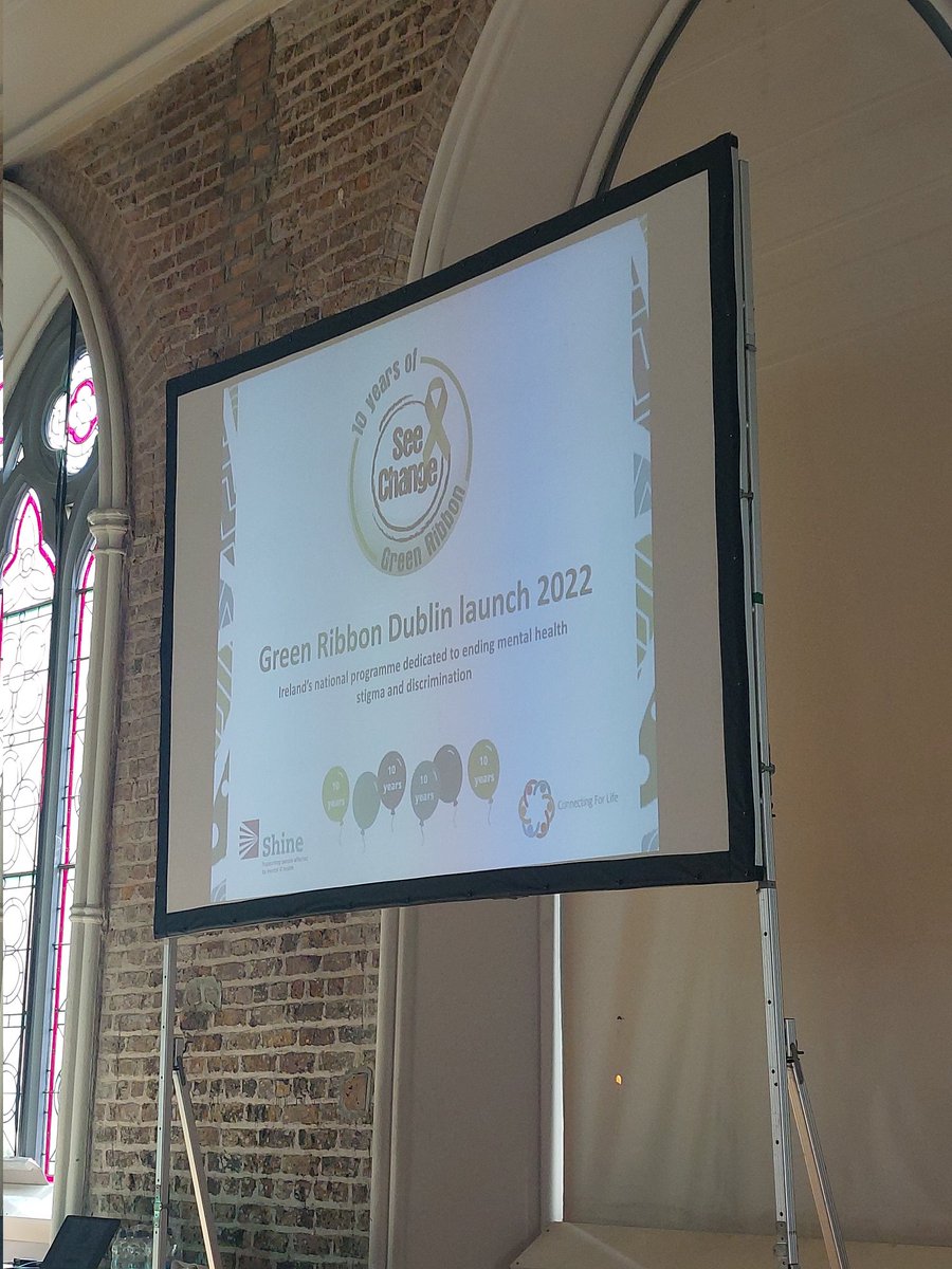 johncollinsUTD's tweet photo. Attending the 10th annual @SeeChangeIRL #Green ribbon campaign, at the @smockalley. speakers including @MaryButlerTD and others. #MentalHealthAwareness #removestigma #Traveller #Shame https://t.co/FKecv3yIdm