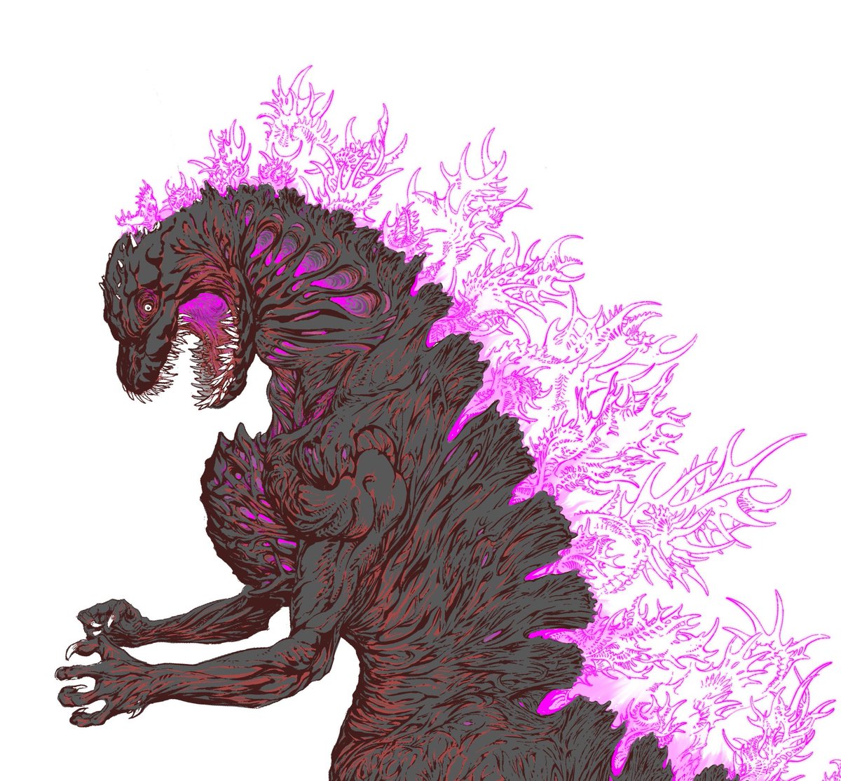 DanDagouglas's tweet photo. Shin Godzilla with some spiky spikes
#Godzilla #ShinGodzilla #kaiju https://t.co/fbc6bgjMJI
