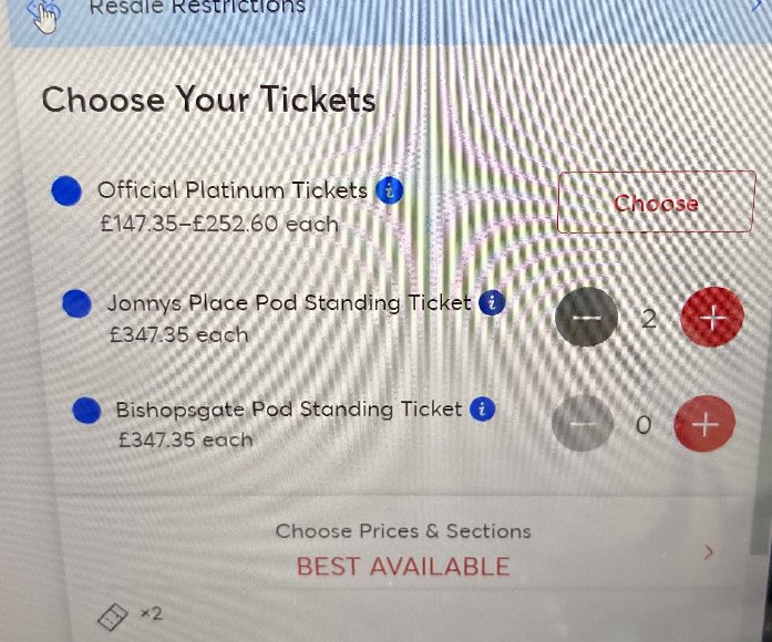 EvieAlice6's tweet photo. Are u sure Harry😭😭 #HarryStylesLoveOnTour #Ticketmaster https://t.co/IvkMFVggBE