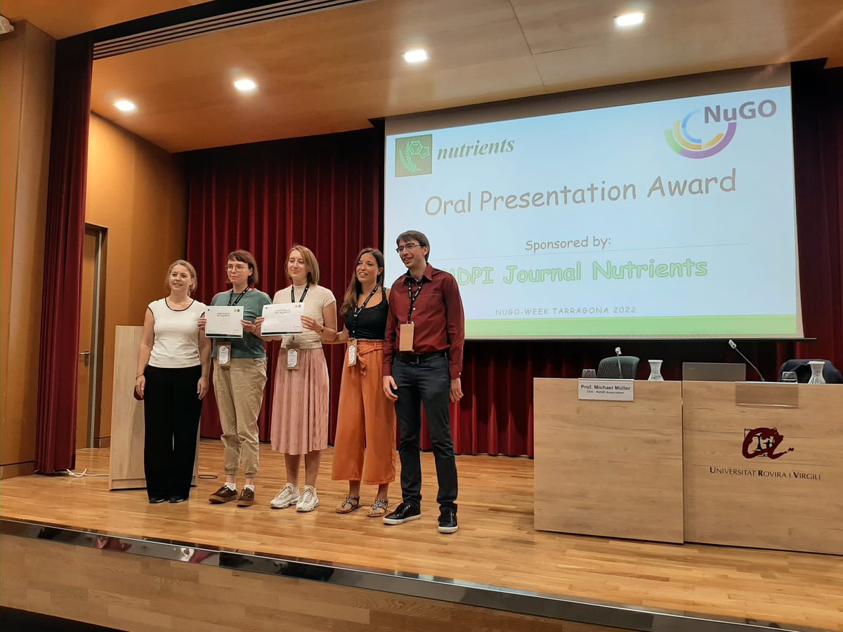 Congrats to our winners for best oral presentations! Anouk Gijbels and Vera Plekhova! The level was so high that we couldn't decide just for one! Congrats to all the speakers! #nugo22
