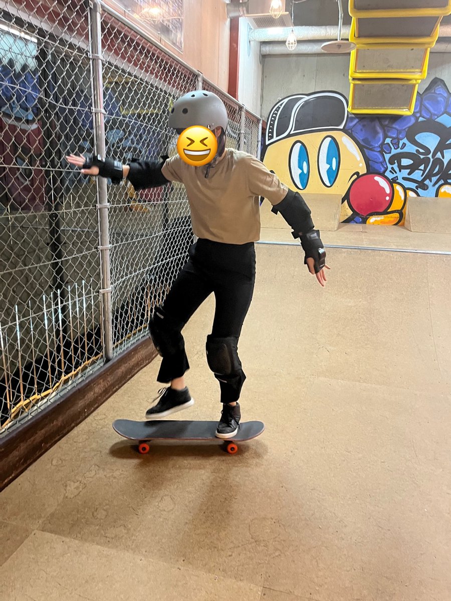 jankara's tweet photo. 中の人、スケボールームに行ってきました！

初スケボーだったので、いっぱい転んで疲れてますが（　＾ω＾）・・・ｹｶﾞﾊｱﾘﾏｾﾝ
楽しかったので、また挑戦しますー🛹💜 https://t.co/i0bYif4hyS