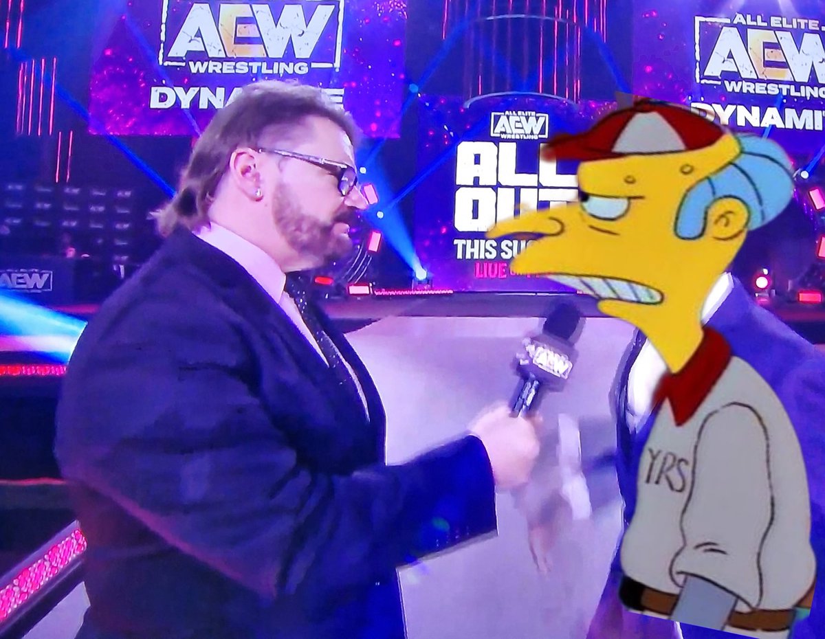 WrestleChaps's tweet image. "Damnit Tony, I said trim those sideburns!"

#AEWDynamite 
@SimpsonsWWE