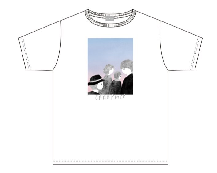 「クリープハイプの日 2022 大阪」のグッズ、「クリープハイプの夜明けTシャツ」をデザインさせていただきました! 