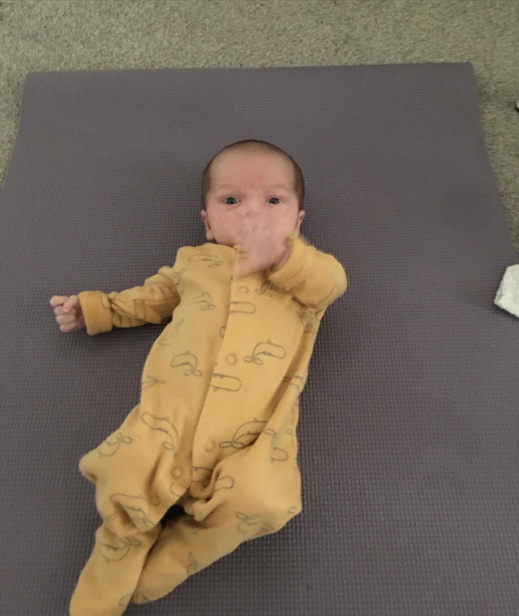 Empaps's tweet photo. Feeling zen after his morning moves and meditation session with mummy! 💙💙💙 #babybonding #meditation #babyyoga #postnatalexercise #movement https://t.co/Ryi3Ze9GVe