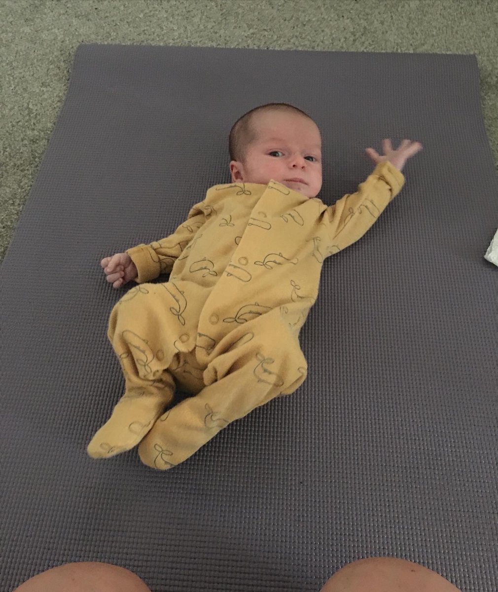 Empaps's tweet photo. Feeling zen after his morning moves and meditation session with mummy! 💙💙💙 #babybonding #meditation #babyyoga #postnatalexercise #movement https://t.co/Ryi3Ze9GVe